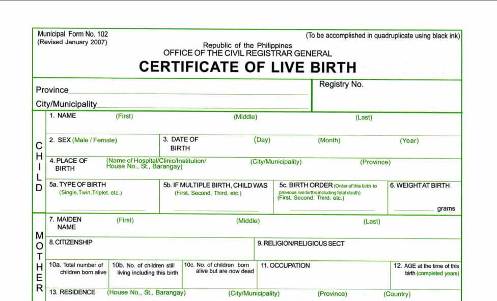You can submit your birth certificate to prove the relationships with your parents, etc.